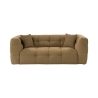 Canapé 2 places moderne en bouclé kaki 192 cm Cady 2 Offre