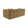 Canapé 2 places moderne en bouclé kaki 192 cm Cady 2 Réductions