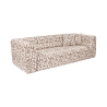 Canapé moderne 3 places en tissu imprimé avec coussins 235cm Cady 3 Vente
