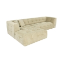 Canapé d'angle modulable 4 places en velours côtelé Cady Velvet côté gauche Vente