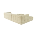 Canapé d'angle modulaire 4 places en velours côtelé Cady Velvet Left Réductions