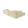 Canapé d'angle modulaire 4 places en velours côtelé Cady Velvet Left Réductions