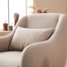 Fauteuil de salon moderne en tissu avec coussin Venus Choix