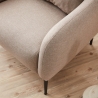 Fauteuil de salon moderne en tissu avec coussin Venus Modèle