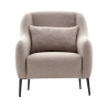 Fauteuil de salon moderne en tissu avec coussin Venus Offre