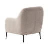 Fauteuil de salon moderne en tissu avec coussin Venus Réductions