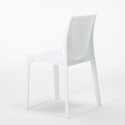 Table Carrée Blanche 70x70cm Avec 2 Chaises Colorées Grand Soleil Set Intérieur Bar Café Ice Cocktail 