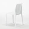 Table Carrée Blanche 70x70cm Avec 2 Chaises Colorées Grand Soleil Set Intérieur Bar Café Ice Cocktail 