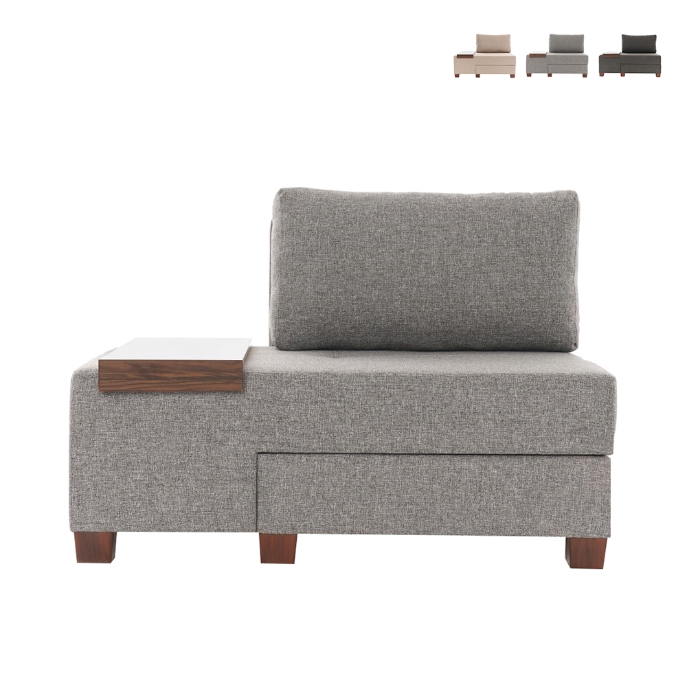Chaise longue lit pliable en lin Betty côté gauche Vente Chaise longue lit pliable en lin Betty côté gauche Vente