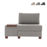 Chaise longue lit pliable en lin Betty côté gauche Vente