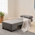 Chaise longue lit pliable en lin Betty côté gauche Prix