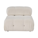 Module central pour canapé modulable en bouclé blanc Bubble 1B Vente