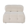 Module central pour canapé modulable en bouclé blanc Bubble 1B Vente