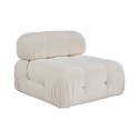 Module central pour canapé modulable en bouclé blanc Bubble 1B Offre
