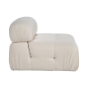 Module central pour canapé modulable en bouclé blanc Bubble 1B Remises