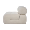 Module central pour canapé modulable en bouclé blanc Bubble 1B Catalogue