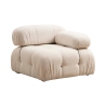 Module d'angle droit pour canapé modulable en tissu Bubble 1R Offre