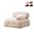 Module d'angle droit pour canapé modulable en tissu Bubble 1R Promotion