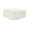 Pouf repose-pieds carré moderne en lin 85x85 cm Fora P Vente