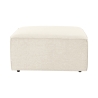 Pouf repose-pieds carré moderne en lin 85x85 cm Fora P Offre