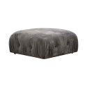 Pouf repose-pieds en velours 95x95cm Bubble PV Offre