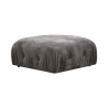 Pouf repose-pieds en velours 95x95cm Bubble PV Offre