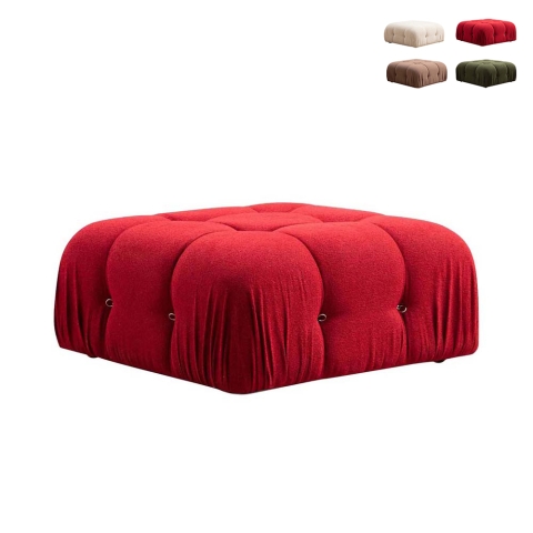 Pouf repose-pieds en tissu 95x95 cm Bubble PT Promotion