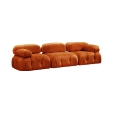 Canapé modulable 4 places en velours orange Bubble 3SV Vente