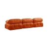Canapé modulable 4 places en velours orange Bubble 3SV Offre