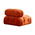 Canapé modulable 4 places en velours orange Bubble 3SV Catalogue