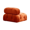 Canapé modulable 4 places en velours orange Bubble 3SV Catalogue