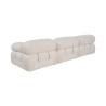 Canapé modulaire 4 places en bouclè blanc Bubble 3SB Réductions
