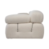 Canapé modulaire 4 places en bouclè blanc Bubble 3SB Choix