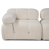 Canapé modulaire 4 places en bouclè blanc Bubble 3SB Caractéristiques