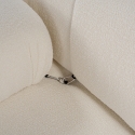 Canapé modulaire 4 places en bouclè blanc Bubble 3SB 