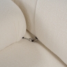 Canapé modulaire 4 places en bouclè blanc Bubble 3SB 
