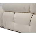 Canapé modulable 4 places avec pouf en bouclé blanc Bubble 3SPB Caractéristiques