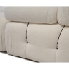 Canapé modulable 4 places avec pouf en bouclé blanc Bubble 3SPB Caractéristiques