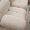 Canapé modulaire 4 places avec repose-pieds en tissu Bubble 3SP Catalogue