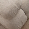 Canapé modulaire 4 places avec repose-pieds en tissu Bubble 3SP Modèle