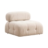 Canapé modulaire 4 places avec repose-pieds en tissu Bubble 3SP Caractéristiques