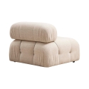 Canapé modulaire 4 places avec repose-pieds en tissu Bubble 3SP Dimensions