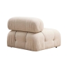 Canapé modulaire 4 places avec repose-pieds en tissu Bubble 3SP Dimensions