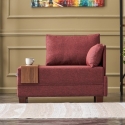 Chaise longue en tissu avec plateau intégré Fly Right 