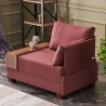 Chaise longue en tissu avec plateau intégré Fly Right 