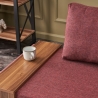 Chaise longue en tissu avec plateau intégré Fly Right 