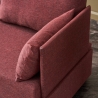 Chaise longue en tissu avec plateau intégré Fly Right 