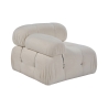 Module d'angle gauche pour canapé modulable en bouclé Bubble 1LB Remises