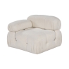 Module d'angle gauche pour canapé modulable en bouclé Bubble 1LB Réductions