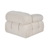 Module d'angle gauche pour canapé modulable en bouclé Bubble 1LB Modèle
